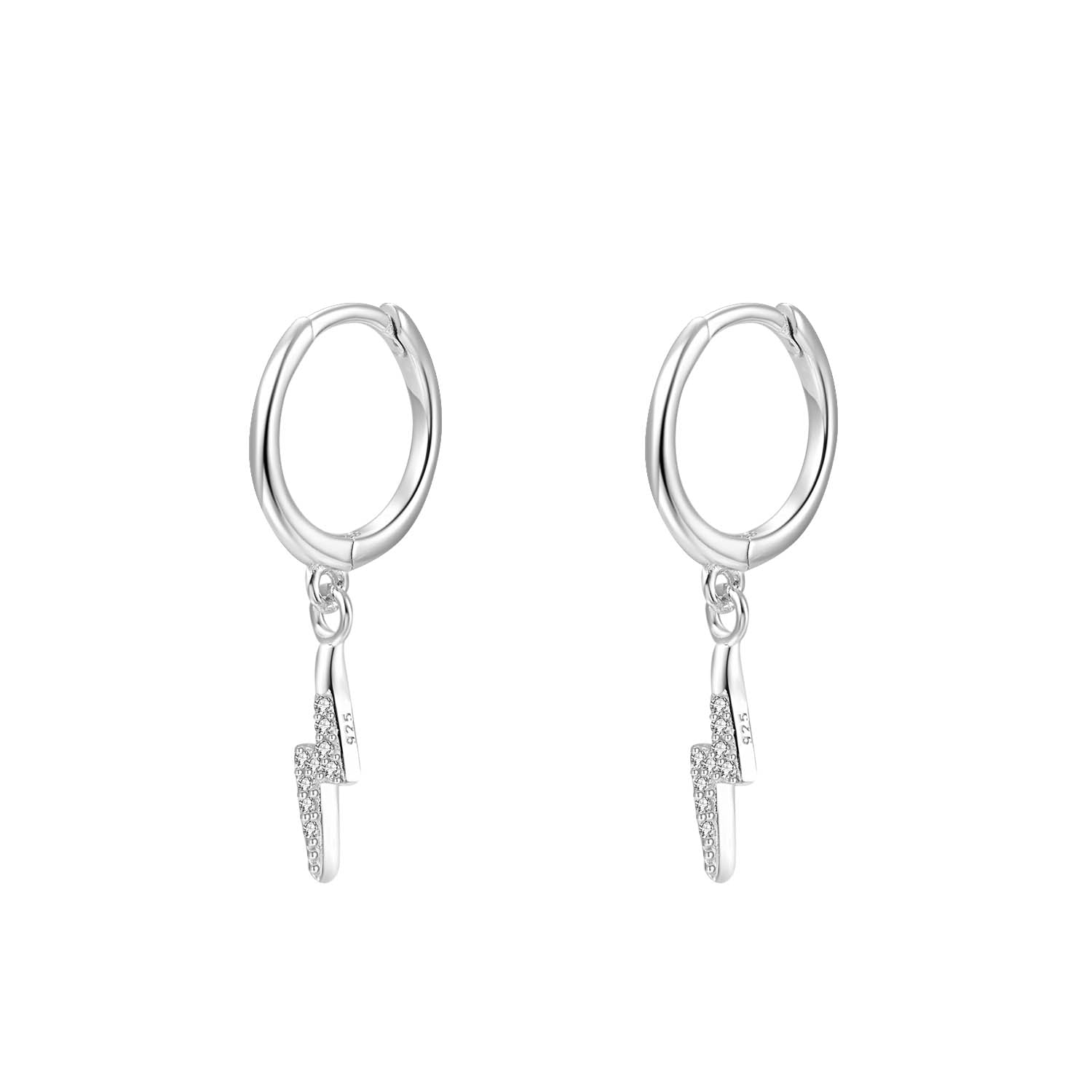 Lighting Bolt Huggie Earrings