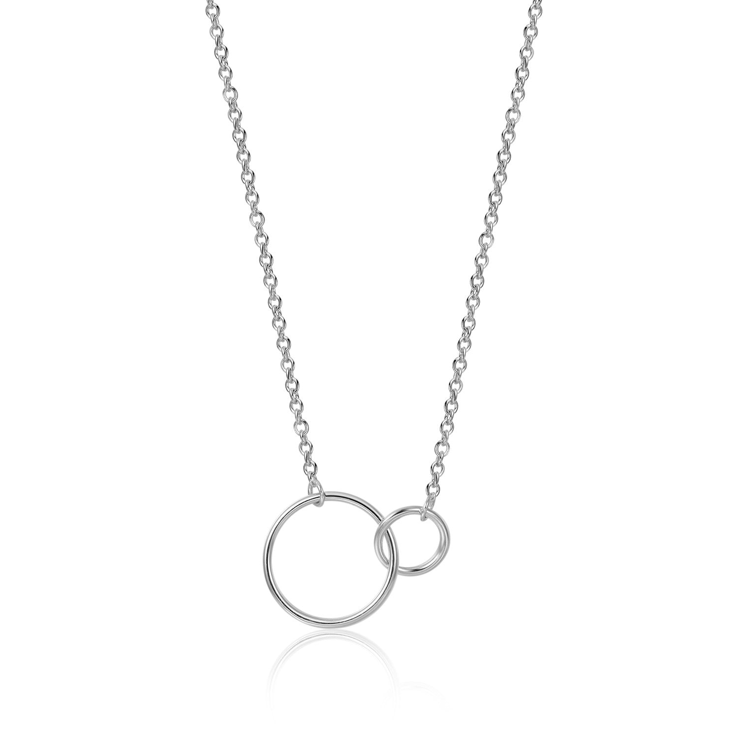 Sisters Forever Silver Necklace