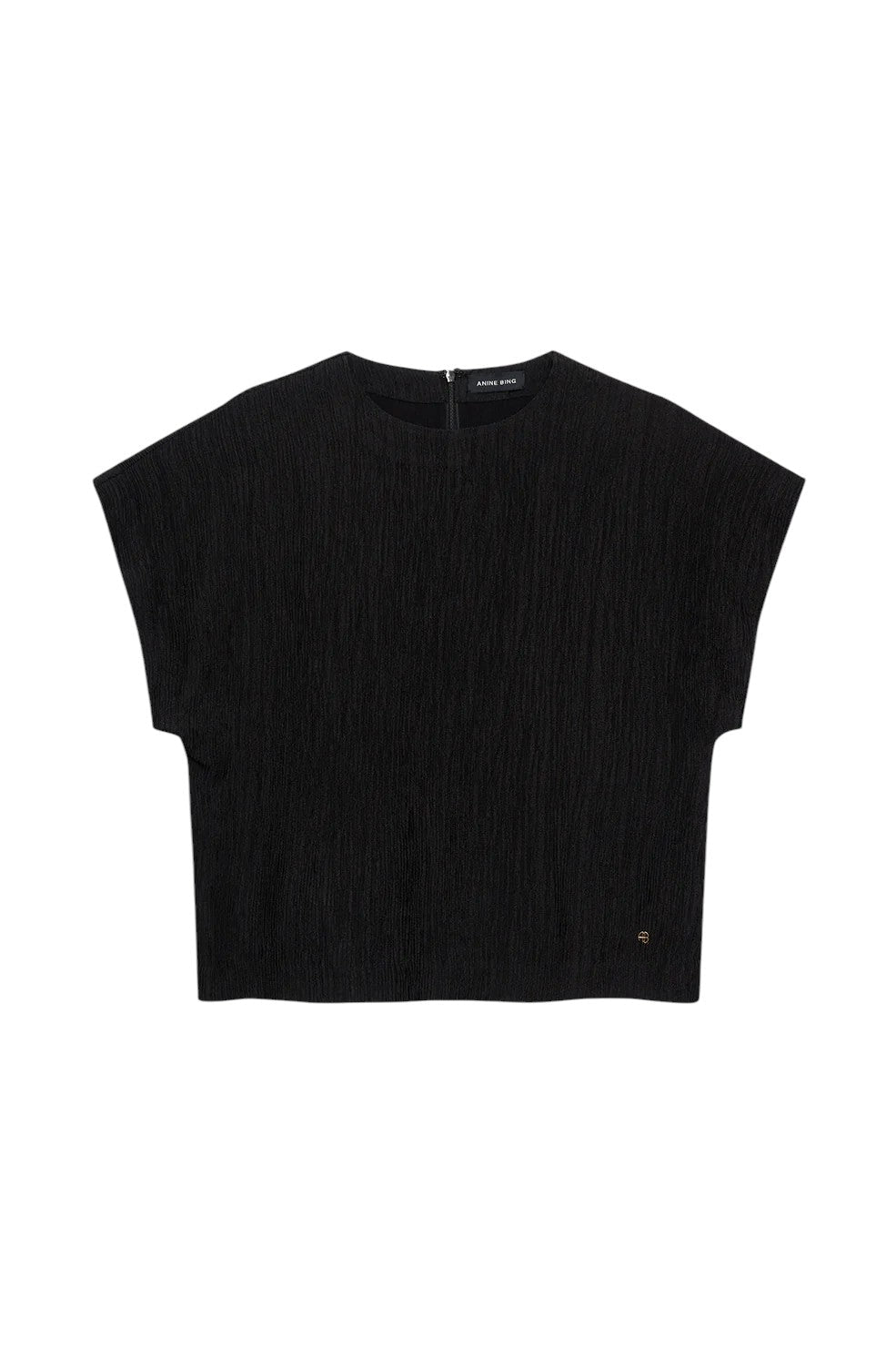 Jollie Top - Black Crinkle