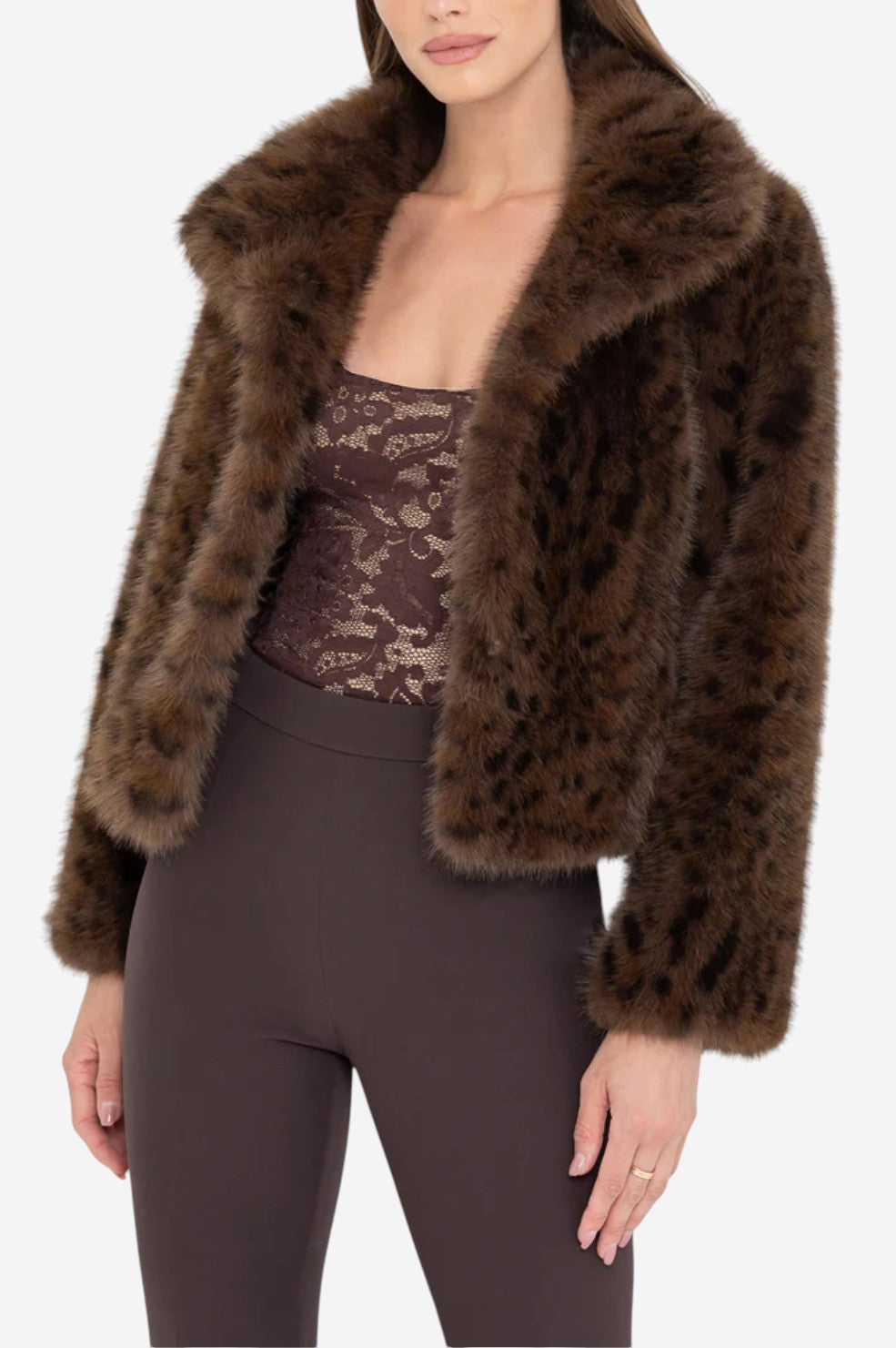 Lexy Leopard Faux fur Jacket - Leopard