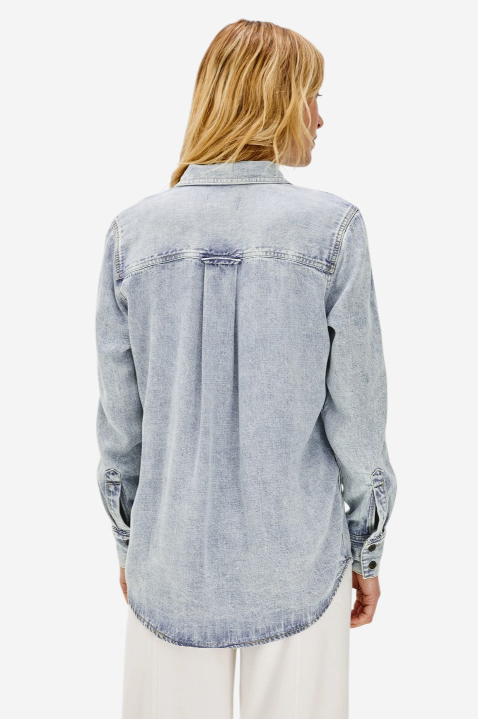 Atticus Shirt - Bleached Indigo