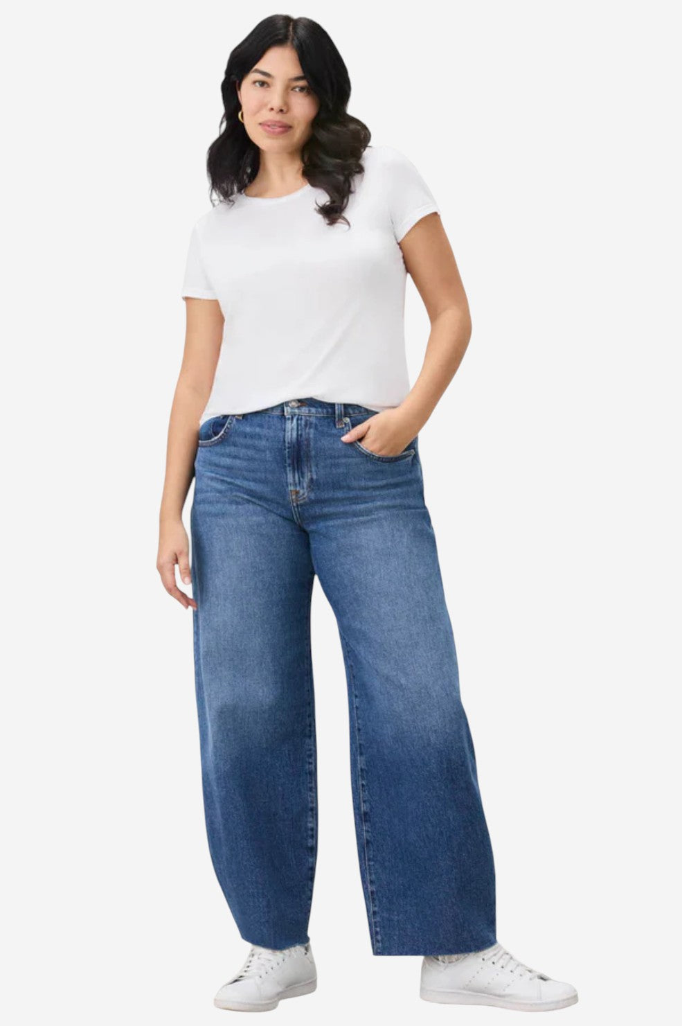 Abbie Crewneck Tee - White