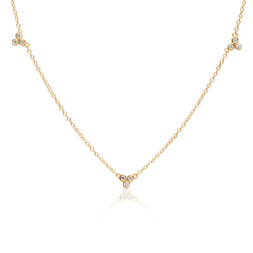 Treble Zirconia Necklace
