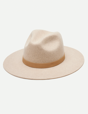 Lux Felt Hat, Tan Marle