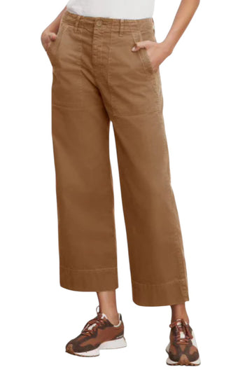 Sabine Cotton Canvas Pant - Clove