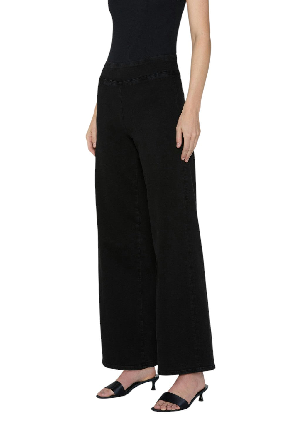 Jetset Slim Palazzo - Sheen Noir