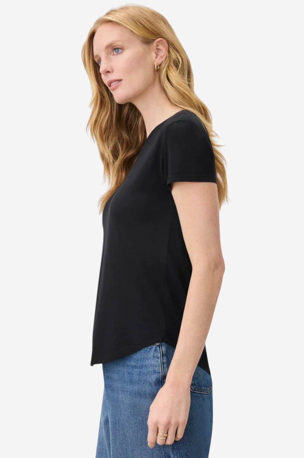 Abbie Crewneck Tee - Black