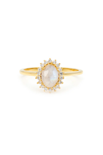 Mini Antiquity Ring - Moonstone
