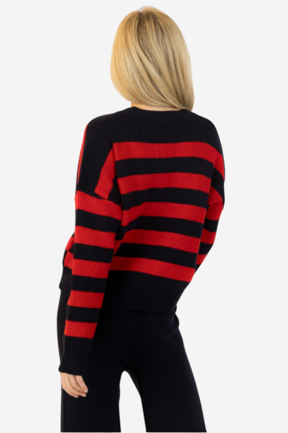 Bobby Crewneck Pullover - Red/Navy