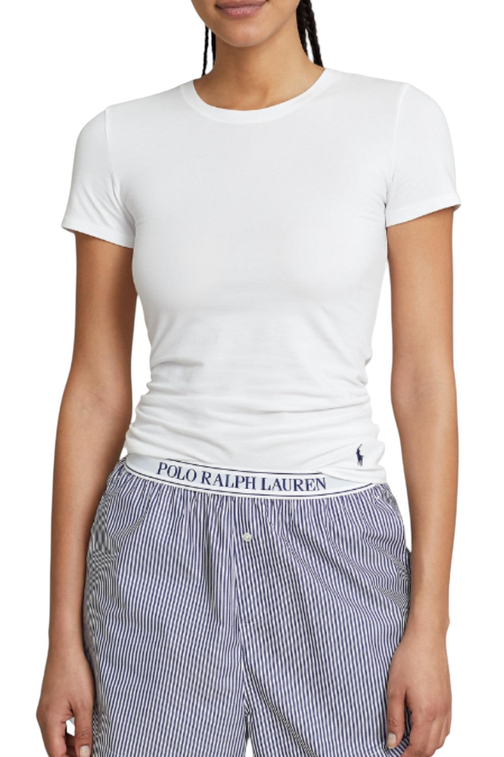 Club Cotton Fitted T-Shirt - White Cloud