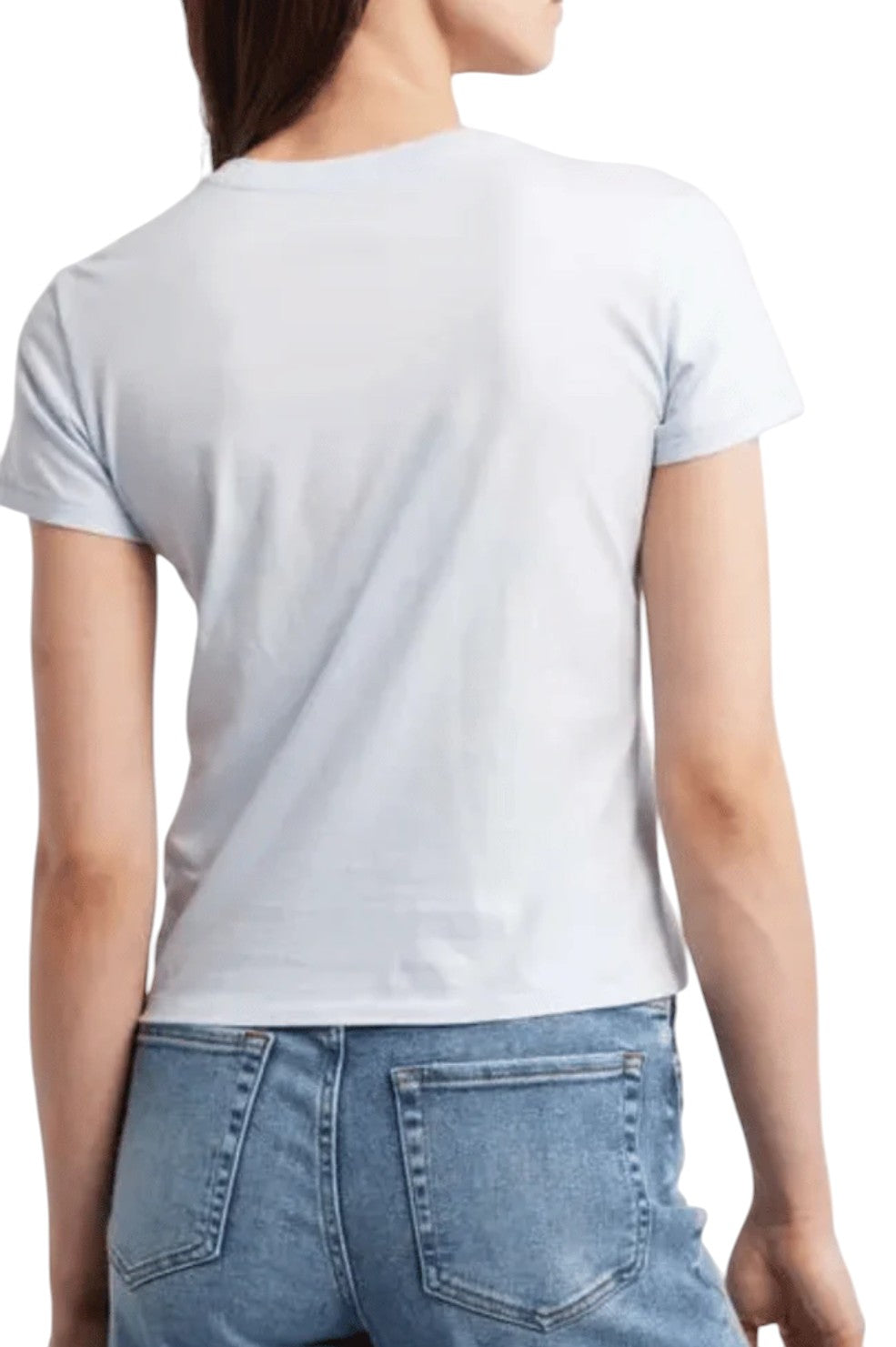 The Linen Baby Tee - Light Chambray