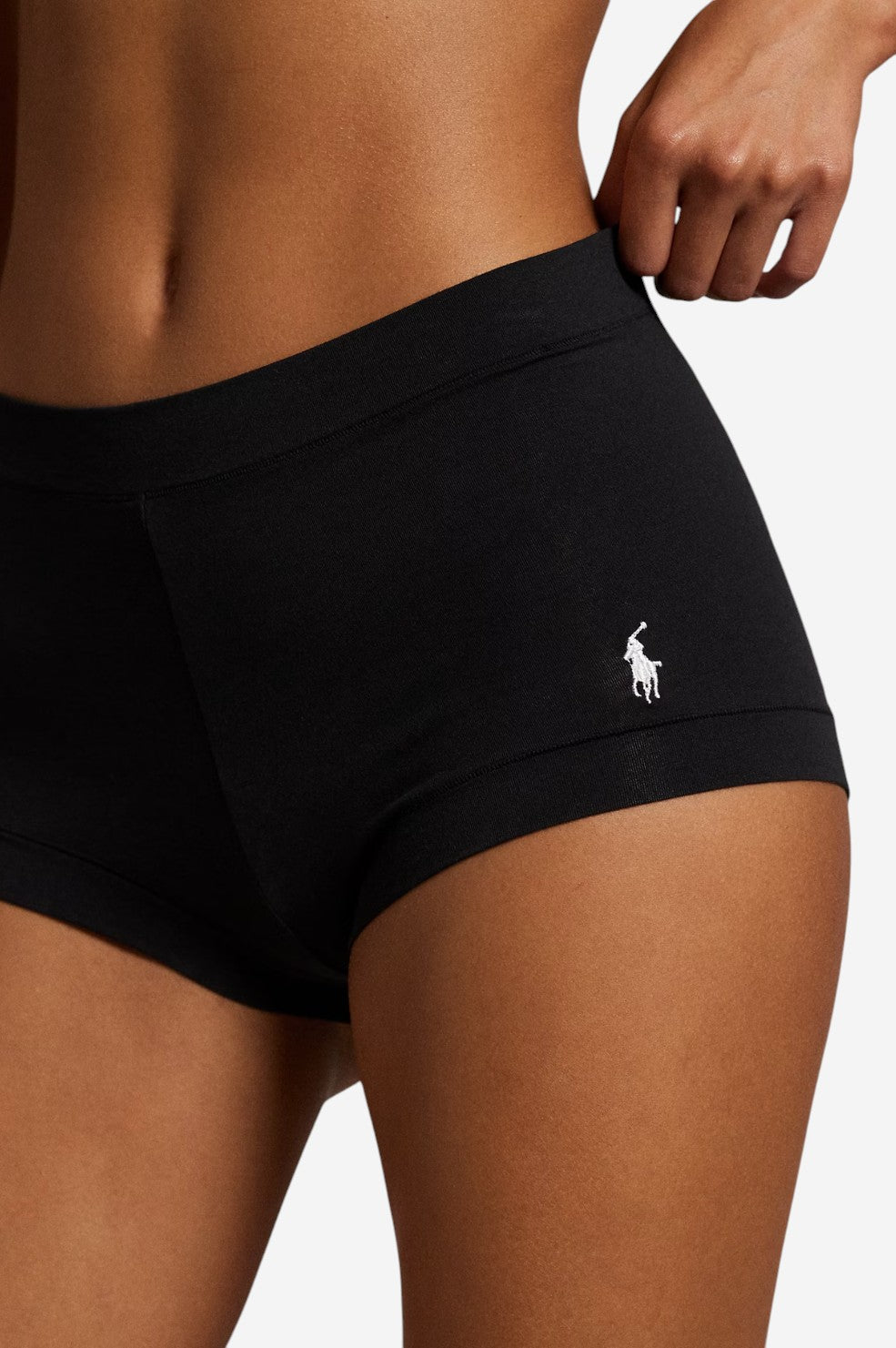 Stretch-Cotton Girl Short - Onyx