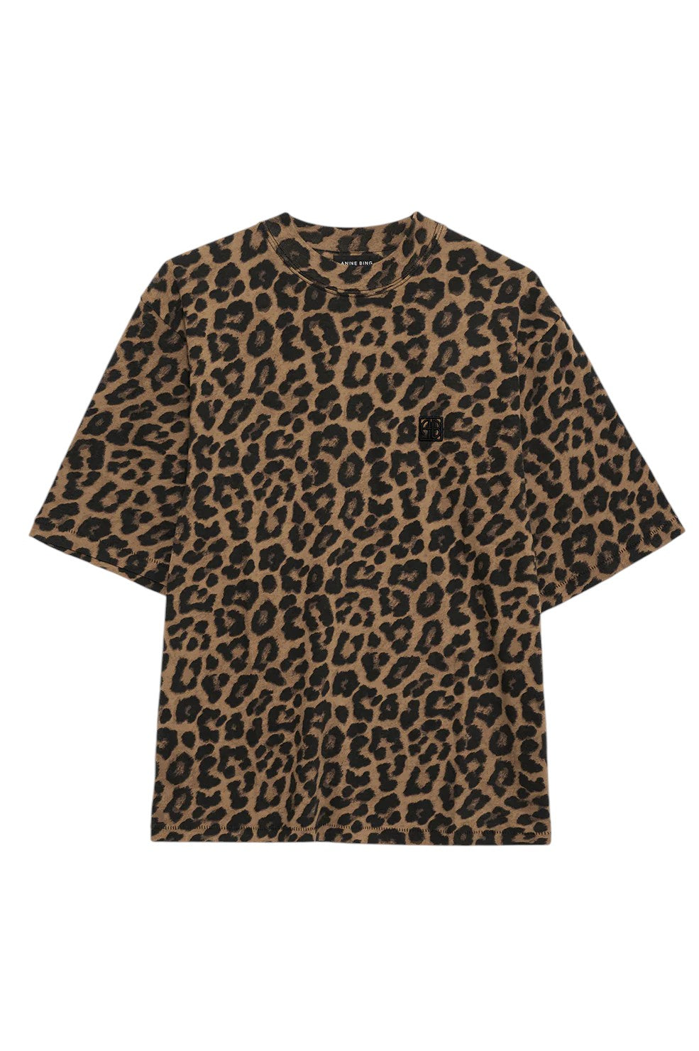 Avi Tee - Black And Brown Leopard