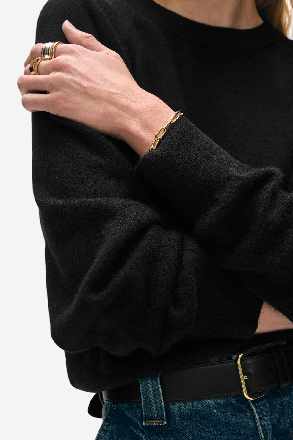 Cashmere Easy Sweatshirt - Black
