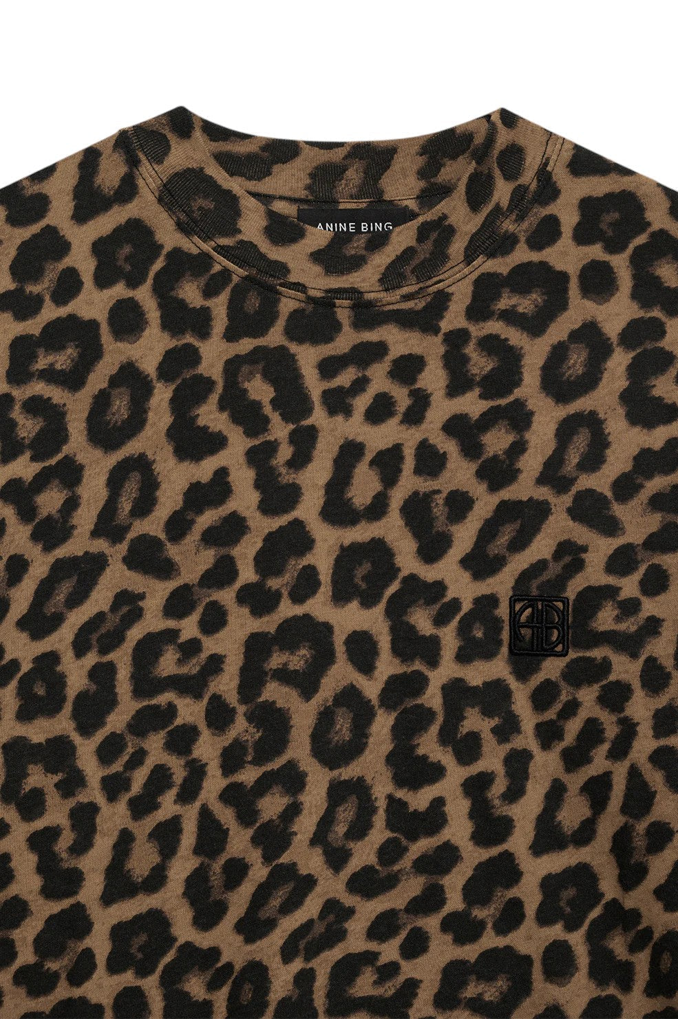 Avi Tee - Black And Brown Leopard