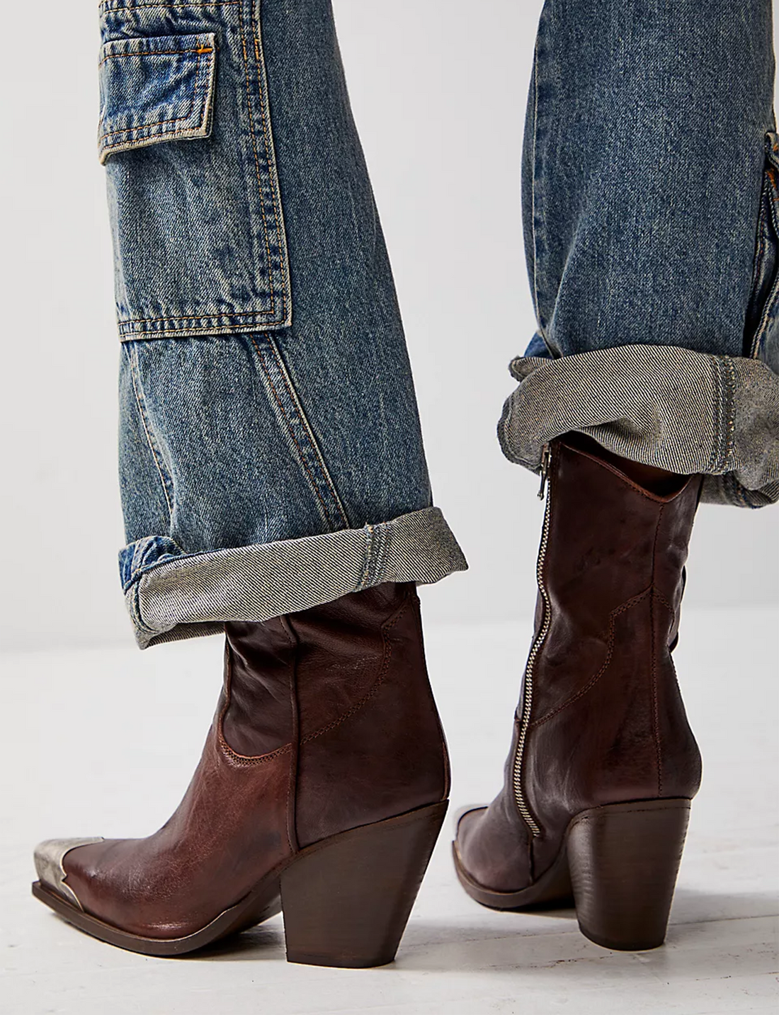 Brayden Western Boot, Hot Fudge