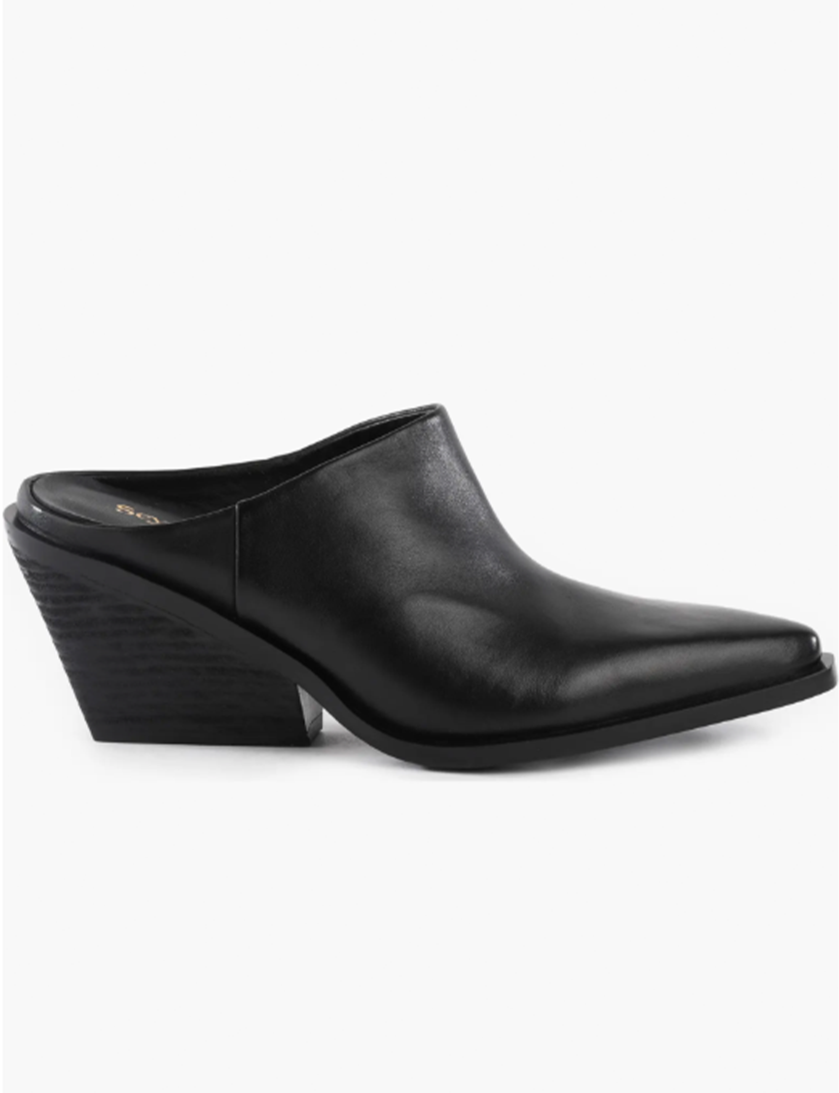 Morning Joe Mule Boot, Black Leather