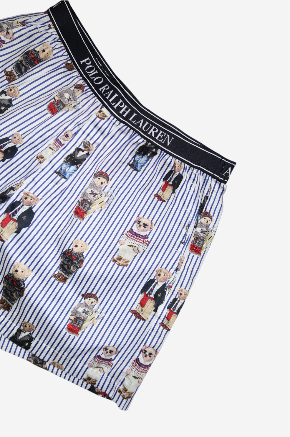 Polo Bear Sleep Boxer - Iconic Bear Snowfall Blue