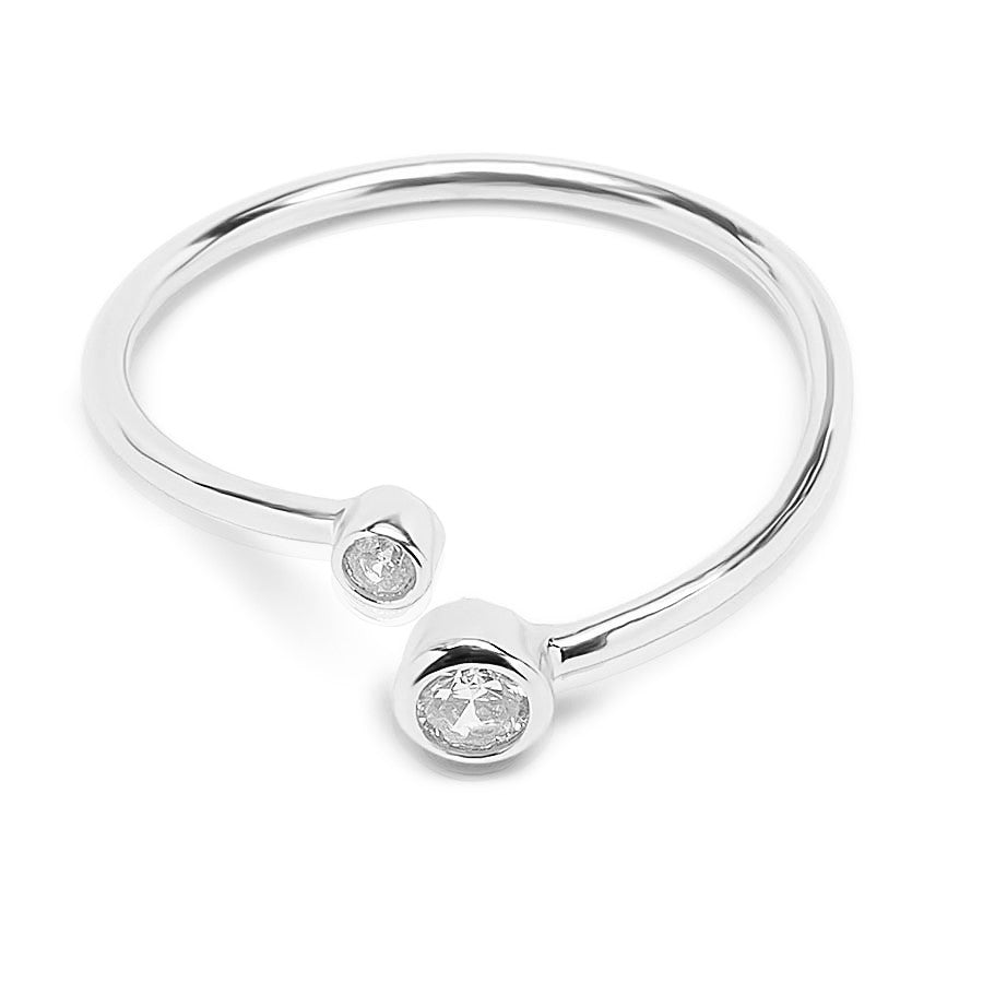 Minimal Open Silver Ring