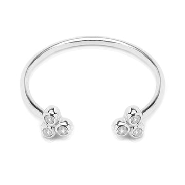 Triple Play Silver Ring