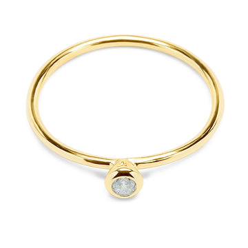 White Solitaire Ring