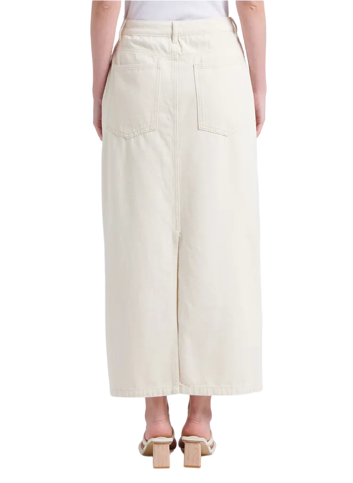 Floyd Denim Skirt - Ecru