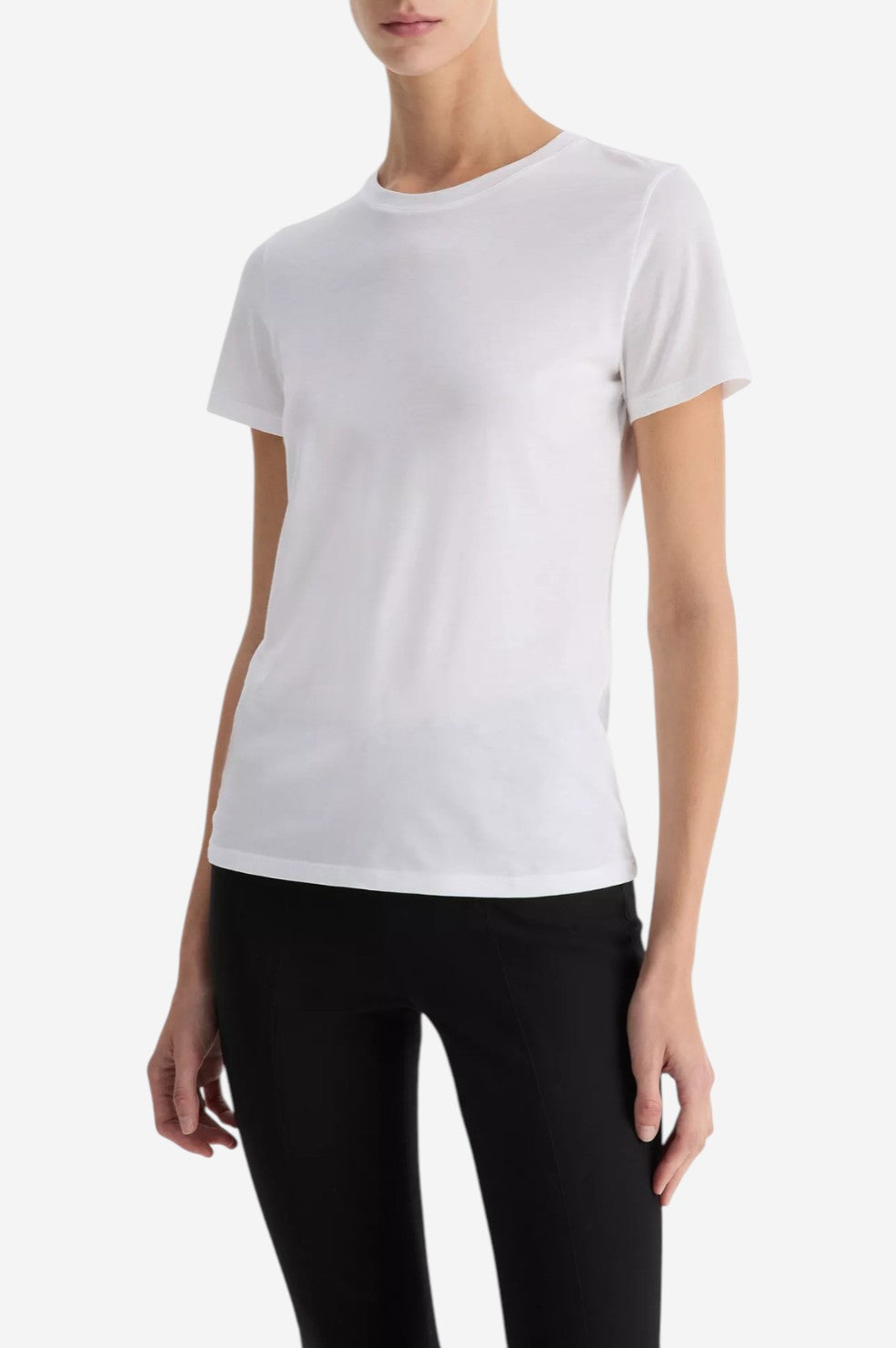 Essential Pima Cotton Crew Neck T-Shirt - Optic White