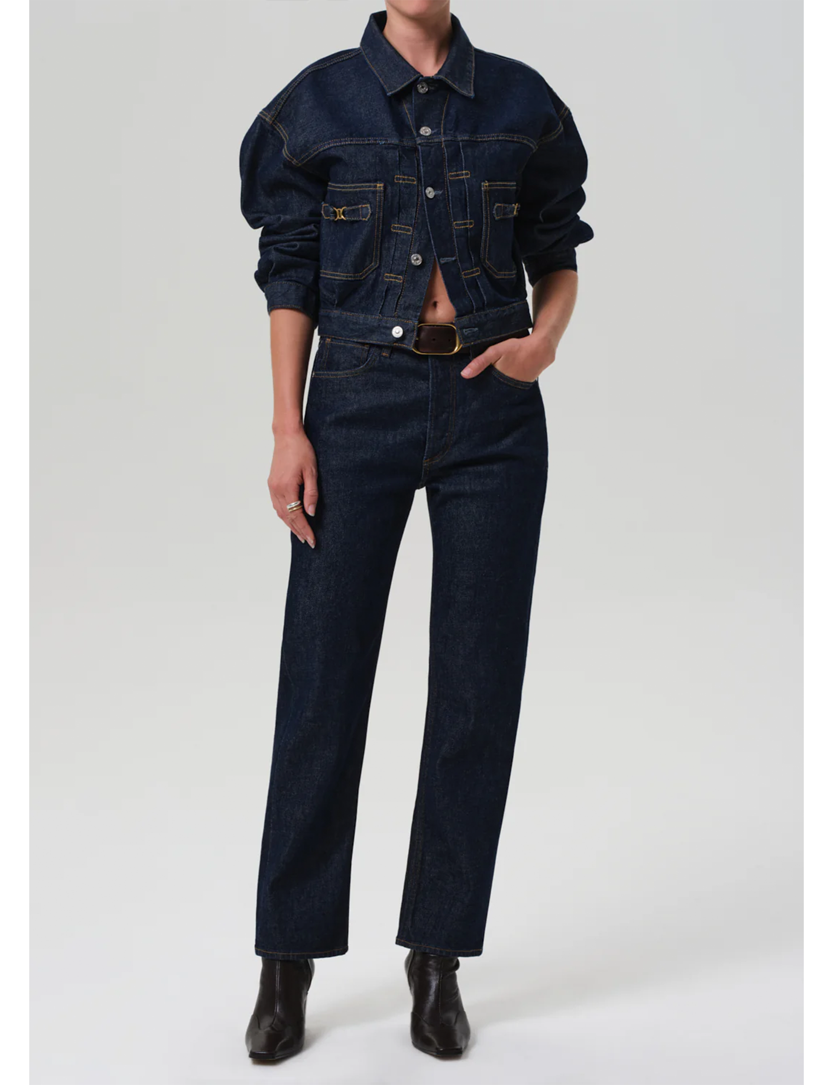 Alma Horsebit Jacket, Helia