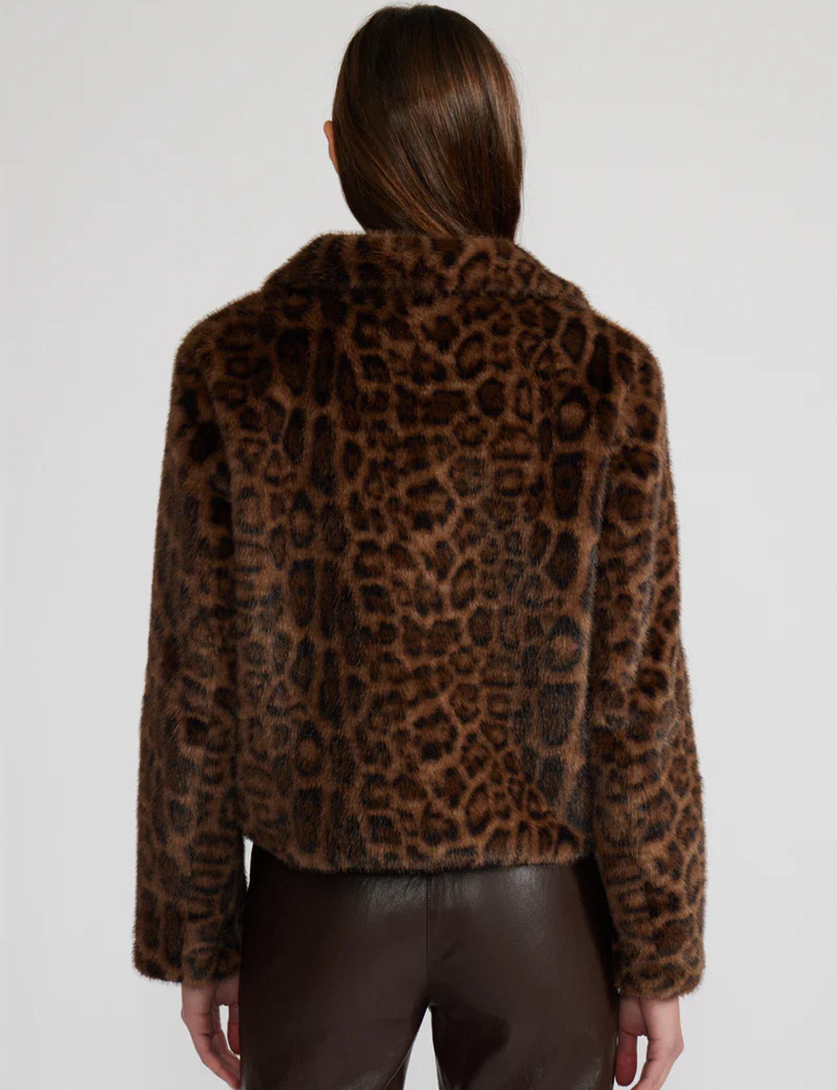 Bambi Faux Fur Jacket, Leopard