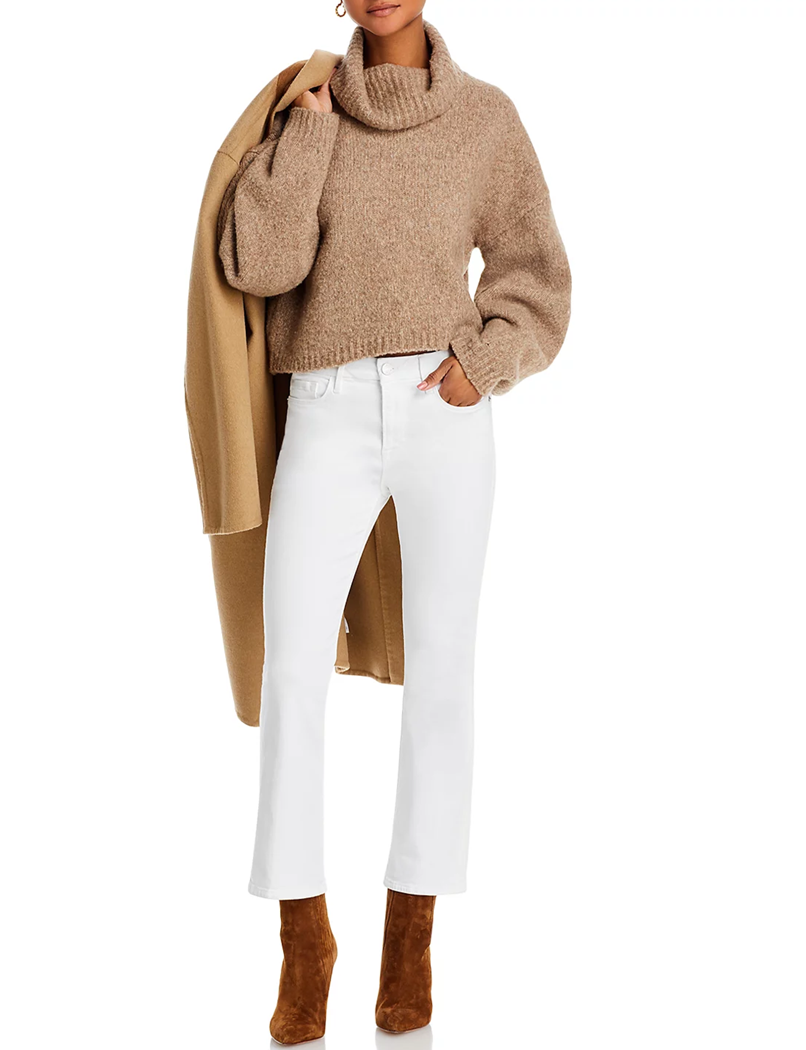 Le Crop Mini Boot, Blanc