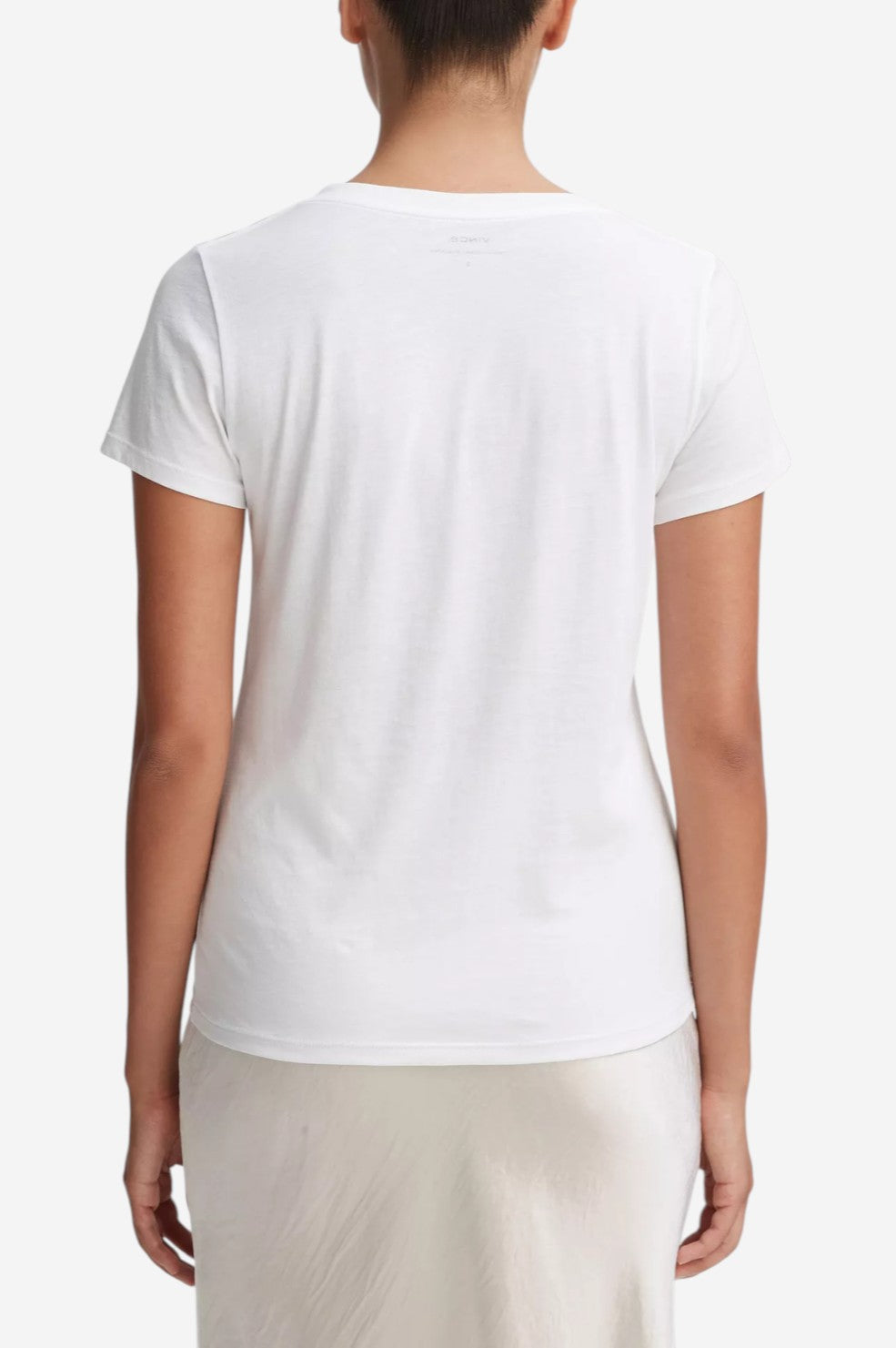Essential Pima Cotton V-Neck T-Shirt - Optic White