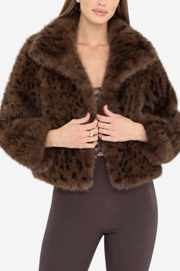 Lexy Leopard Faux fur Jacket - Leopard