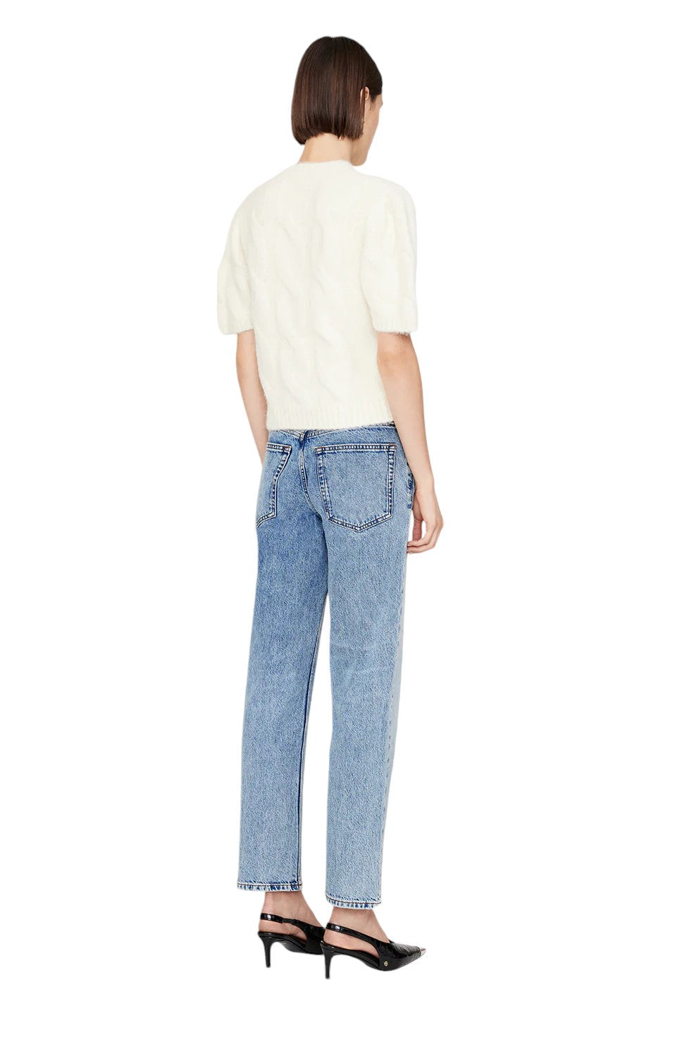 Brittany Sweater - Ivory Cable Stitch