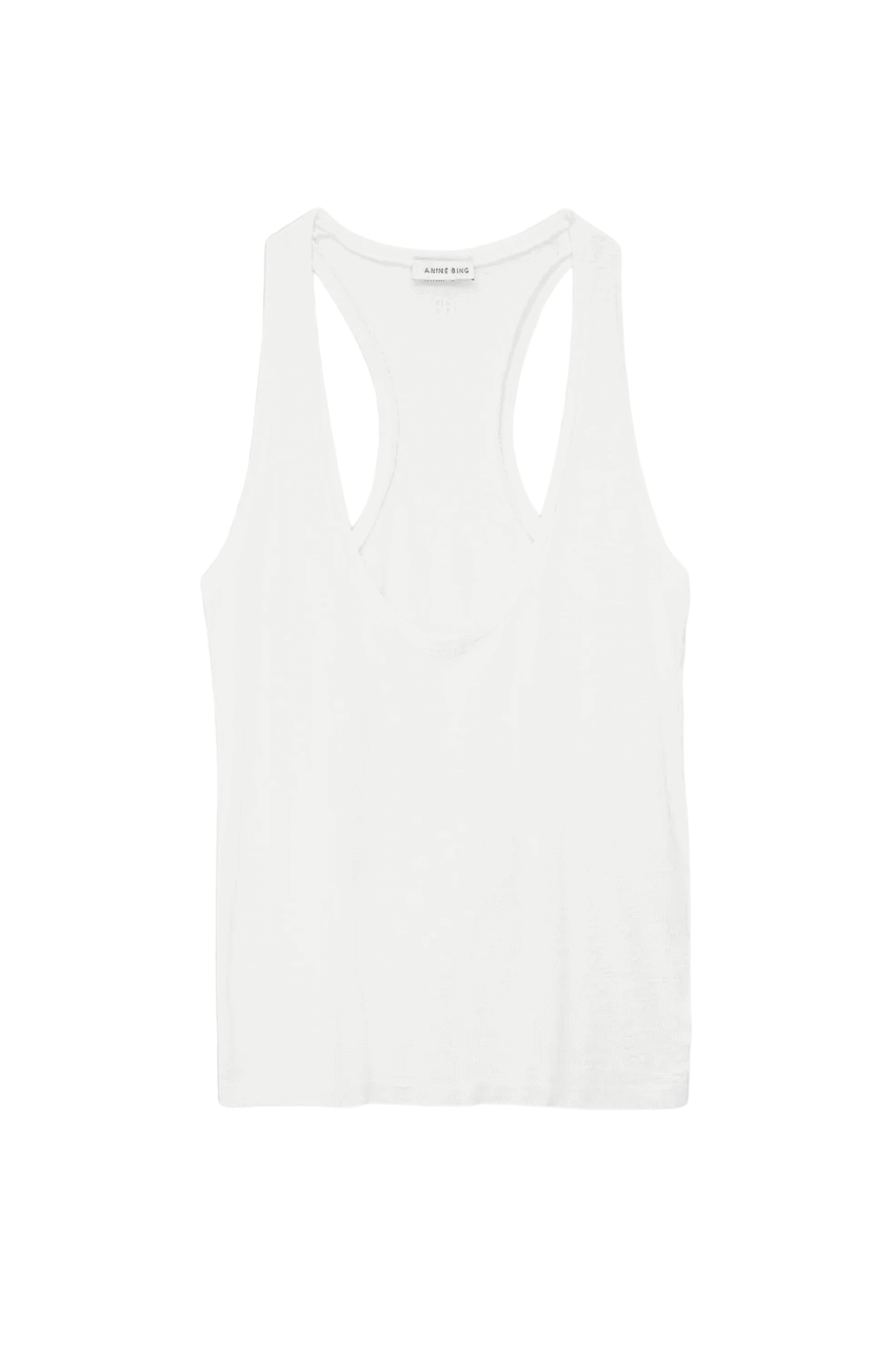 Dale Tank - White Linen Blend