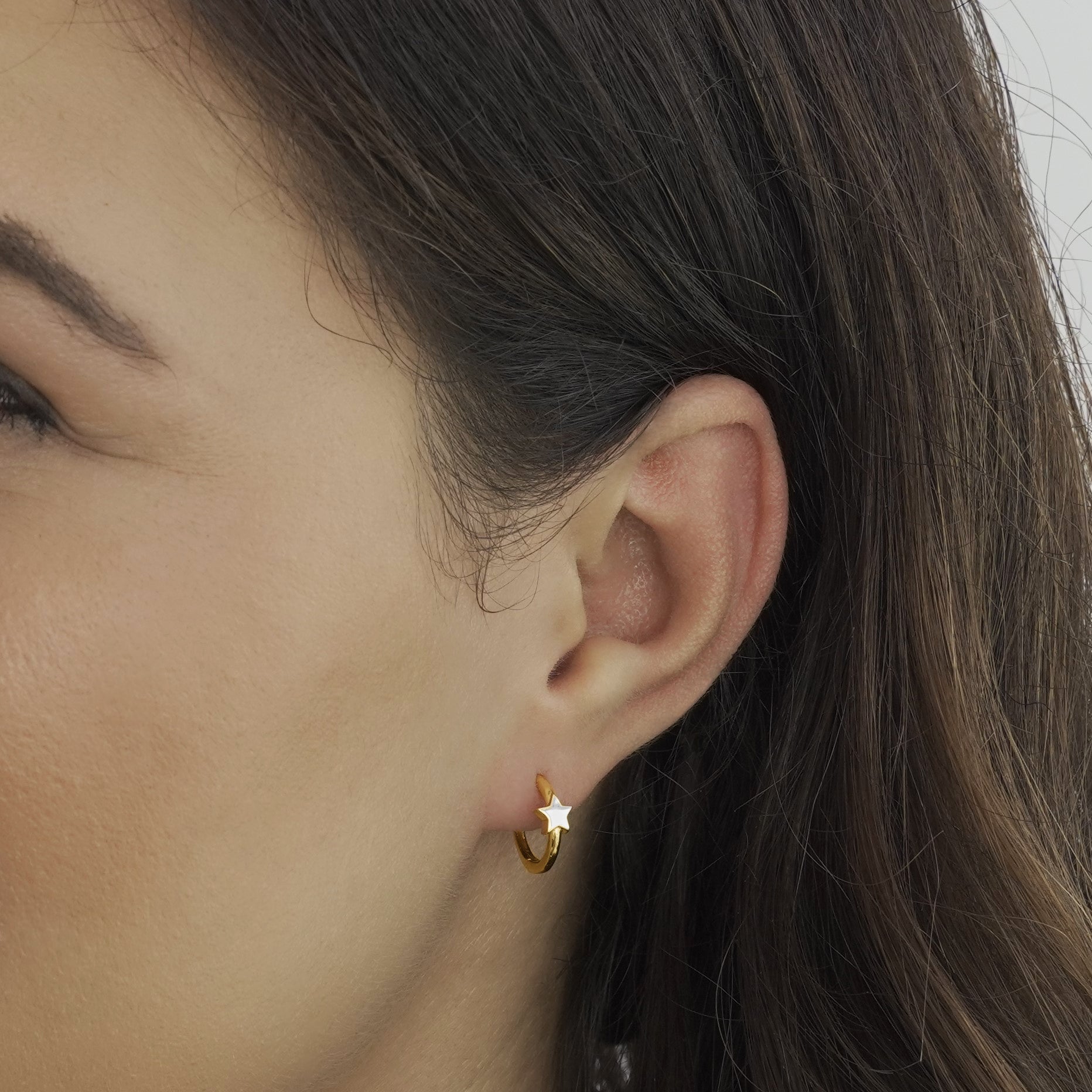 Star Huggie Earring