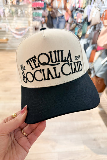 Tequila Social Club Embroidered Trucker Hat