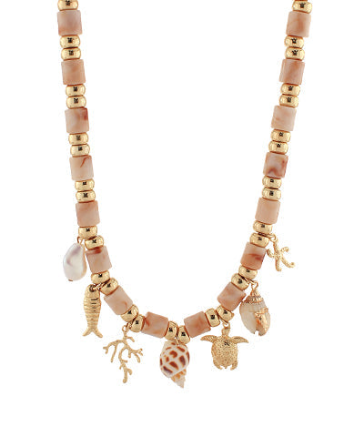 Seaside Shells Charm Necklace