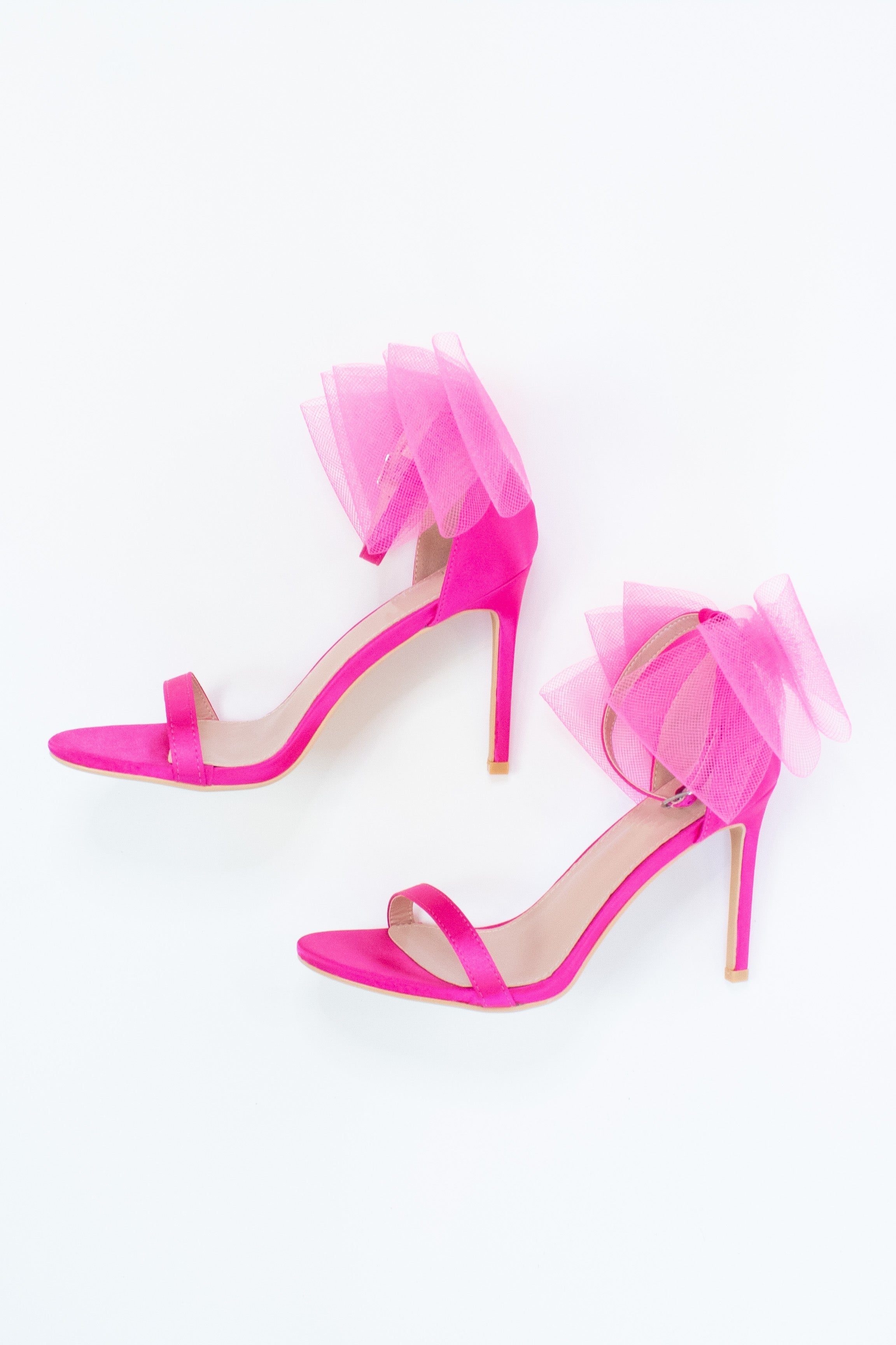 Daphne Hot Pink Bow Detail Heels