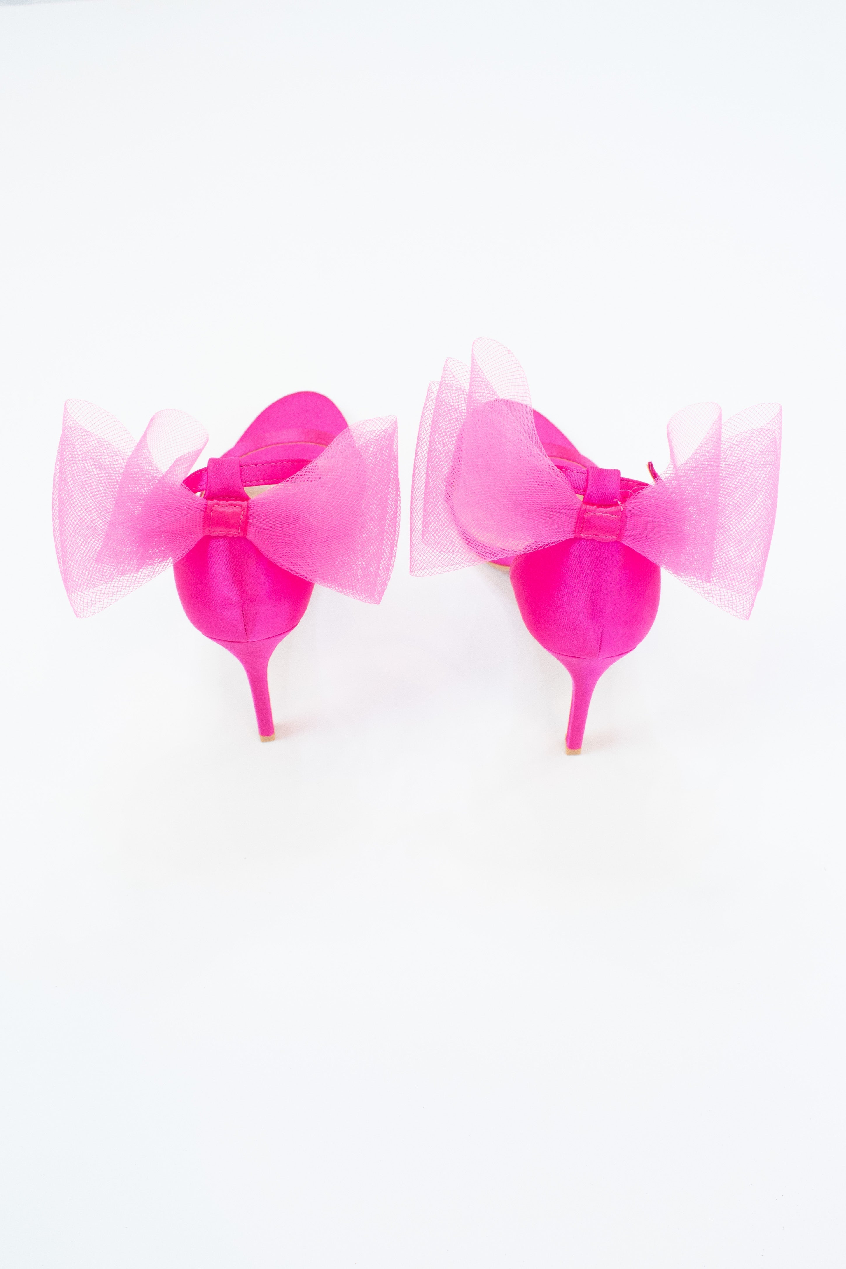 Daphne Hot Pink Bow Detail Heels