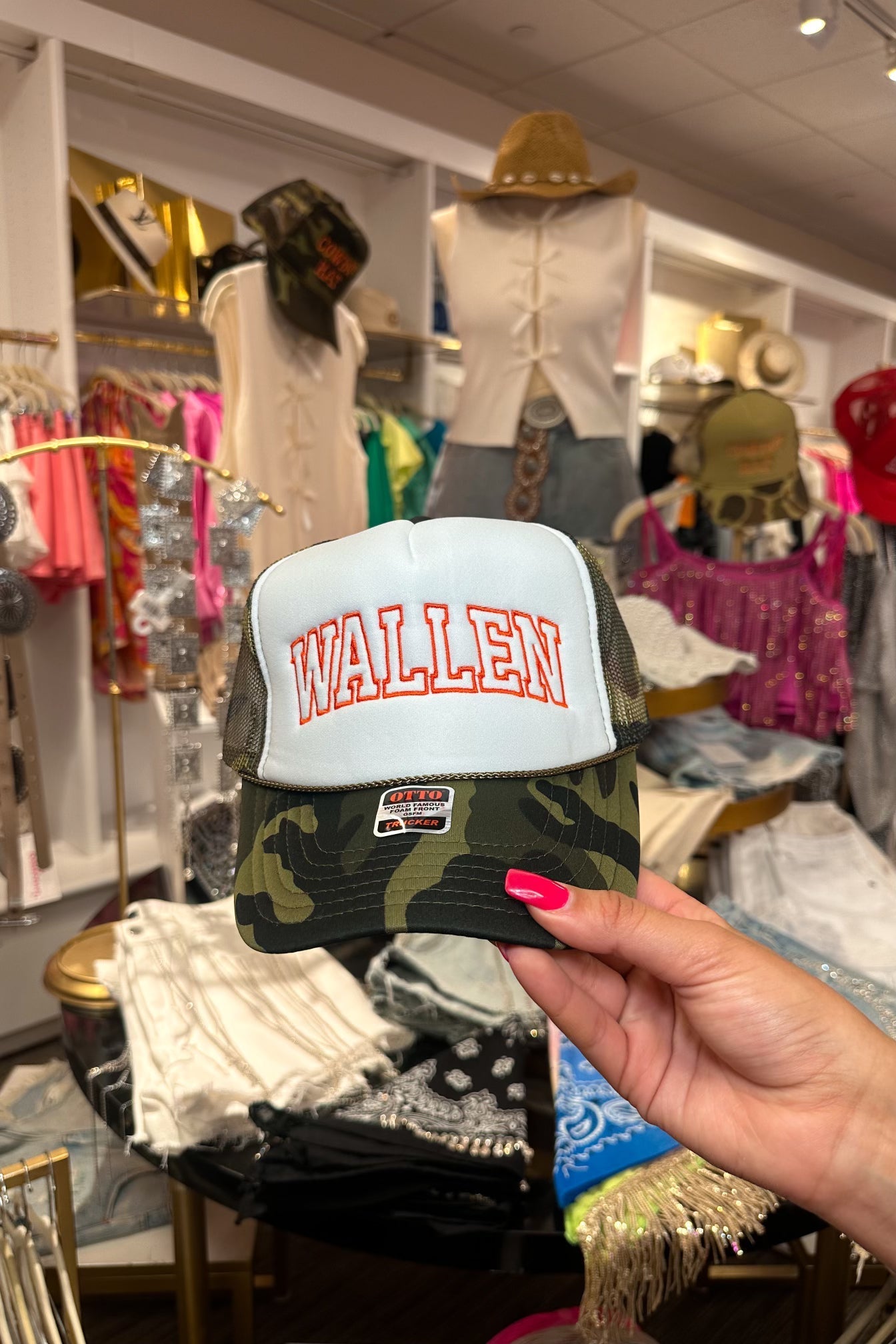 Wallen Camo Trucker Hat