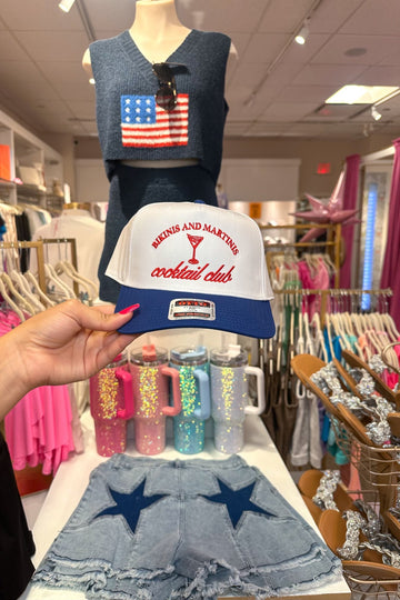 Bikinis And Martinis Cocktail Club Trucker Hat