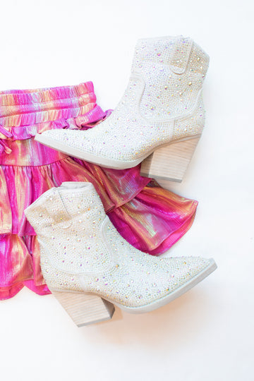 Garen Vintage Havana Rhinestone Booties