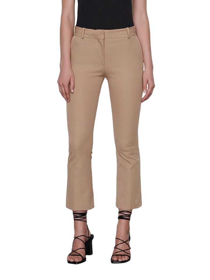 Le Crop Mini Boot Trouser - Dark Sand