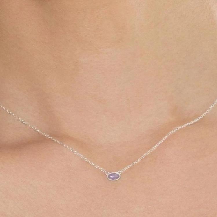 Amethyst Dreams Silver Necklace