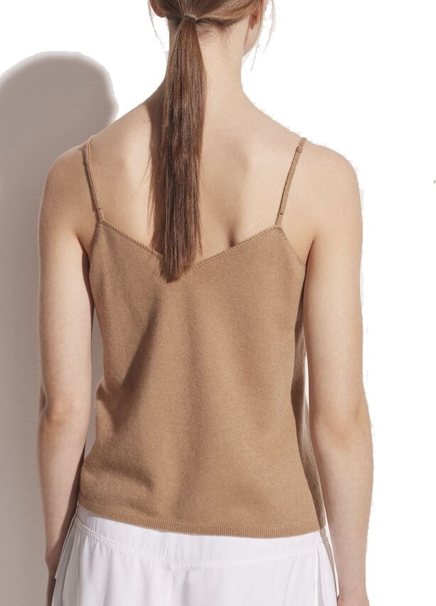 Crochet Strap Cashmere Tank